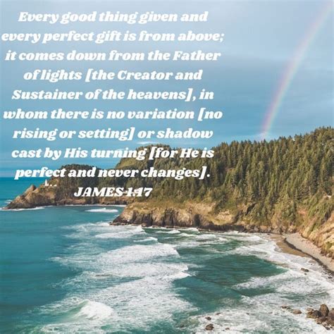 A Rainbow Over The Ocean With A Bible Verse