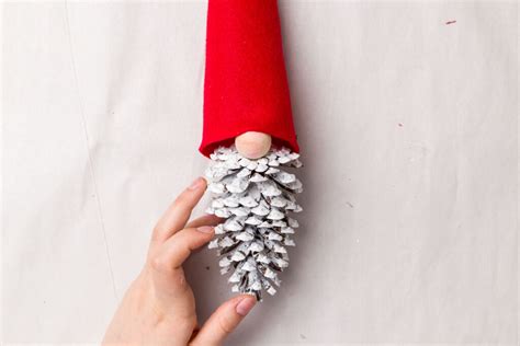 How To Make Easy Christmas Pinecone Gnome Ornaments Olivia Ohern