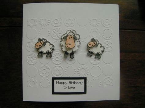 Woodware Clear Stamps Happy Birthday To Ewe Woodware Sheep