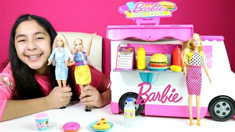 Barbie Food Truck Reviewplaybarbie Doll Stories B2cutecupcakes Youtube