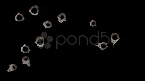 Multiple Bullet Holes 6 Stock Video 12523689 Hd Stock Footage