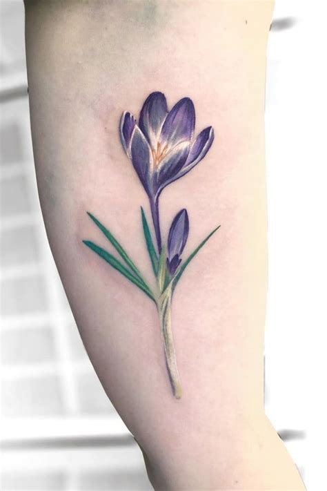 Crocus Tattoos Symbolism Meanings And More Subtle Tattoos Trendy