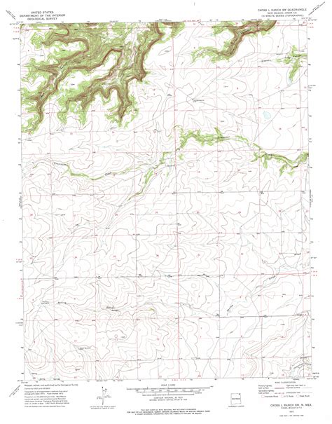 Cross L Ranch Sw Nm Topographic Map Topoquest