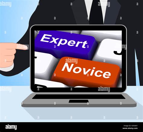 Expert Novice Keys Displaying Beginners And Experts Stock Photo Alamy