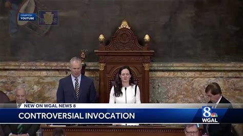 update governor lawmakers react to controversial prayer delivered on state house floor