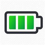 Battery Icon Power Transparent Charged Clipart Mobile