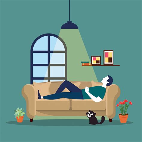 Resting On A Sofa Download Free Vectors Clipart Graphics And Vector Art