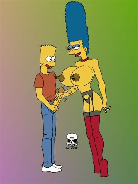 Rule 34 Bart Simpson Breasts Clothes Color Female Handjob Human Male