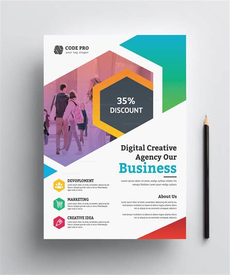 Education Business Flyer Design · Graphic Yard Graphic Templates Store