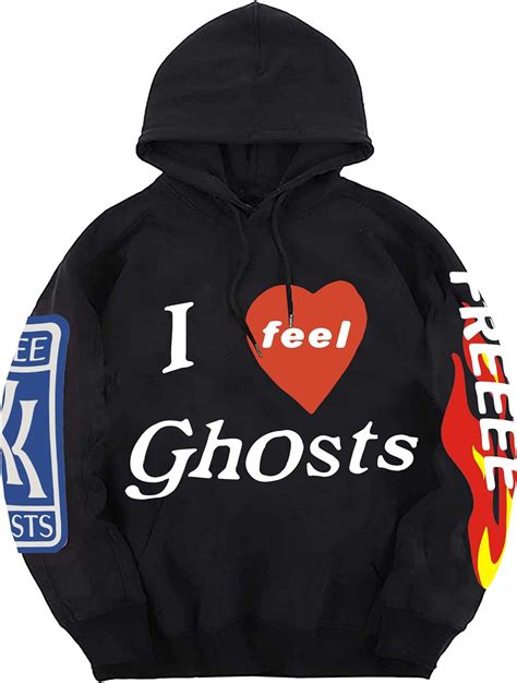 Lucky Me I See Ghosts Hoodie Rapper Kanye Sweatshirts And I Feel Ghosts