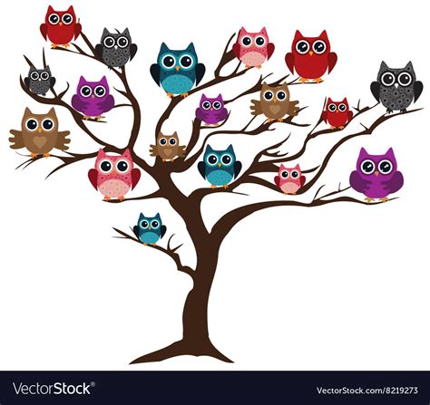 Tree With Owl Clip Art