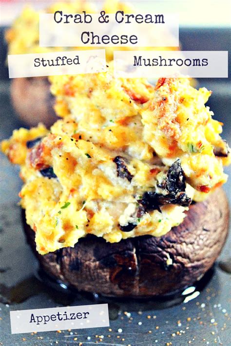 A creamy, cheesy filling, chock full of delicate crab, transforms the humble mushroom cap into something truly magical! Crab & Cream Cheese Stuffed Mushrooms, these are to die ...