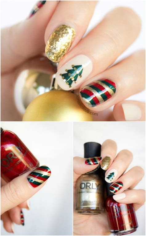This year i wanted to do something insane so i decided to do 24 different nail art designs for the 24 days of christmas leading up. 16 Creative and Easy DIY Christmas Nail Art Ideas and ...