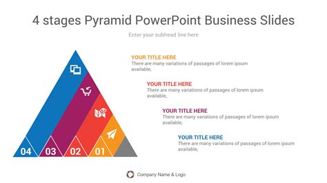 4 Stages Pyramid Powerpoint Business Slides Ciloart