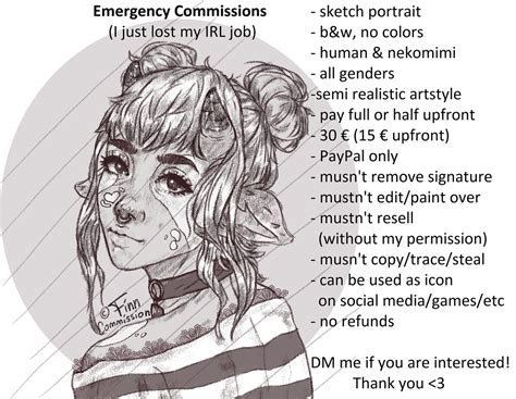 Emergency Art Commissions Open Hello Guys This Is More Of Flickr