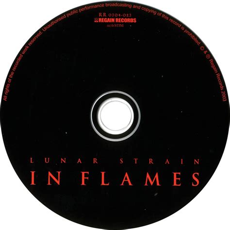 Carátula Cd De In Flames Lunar Strain Reedicion Portada