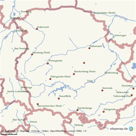 Deutschland harz karte vom harz, landkarte harz stadtplan und karte von harz karte bad lauterberg im harz von ortslagekarte landkarte für camping prahljust: Landkreis Harz von akten - Landkarte für die Welt