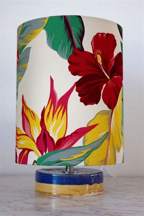 Hibiscus Tropical Table Lamp Etsy Australia Tropical Table Lamps Tiki Lights Cool House