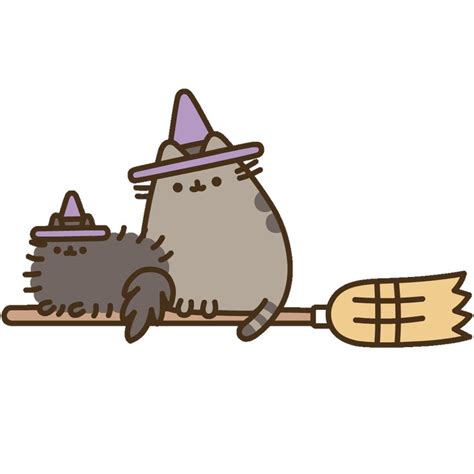 Cat Halloween Sticker by Pusheen for iOS Android GIPHY Пушин