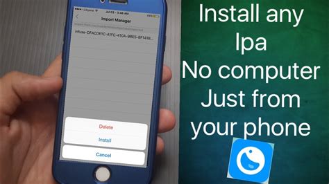 How To Install Ipa Apps To Iphone No Computer 2018 Youtube