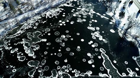 Scientists Explain Unusual Ice Bubbles On Maine Lake