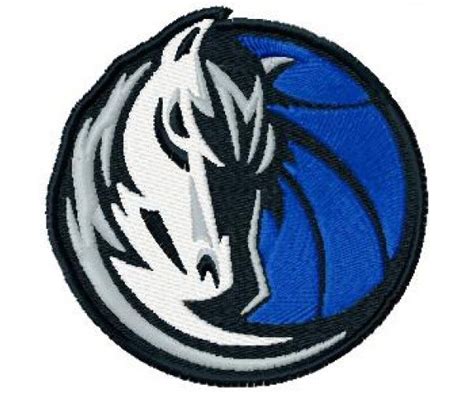 Dallas Mavericks Logo Machine Embroidery Design For Instant Download