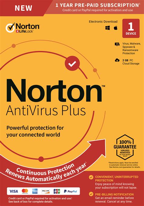 Norton Antivirus Plus 1 Device
