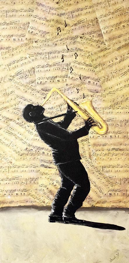 Sax Man Painting By Cherish Fletcher Fine Art America