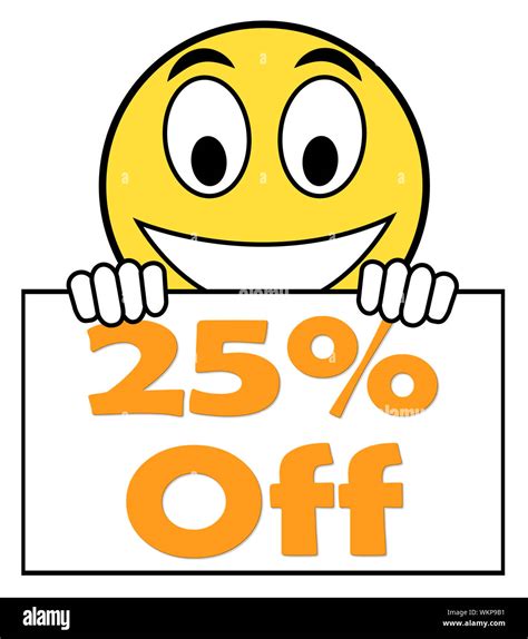 Twenty Five Percent Sign Show Sale Discount Or 25 Off Stock Photo Alamy