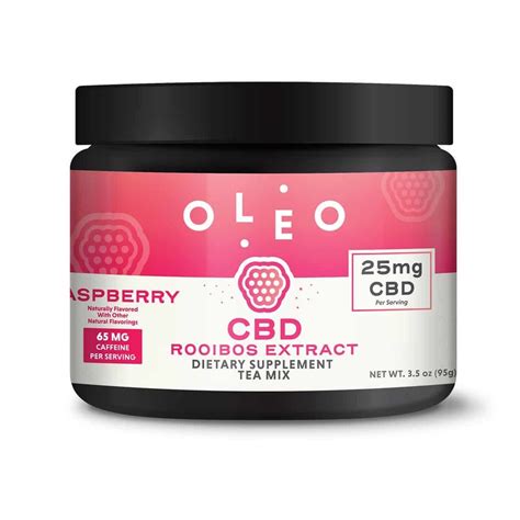 Rooibos tea is rapidly growing in popularity as a healthy beverage of choice for many. OLEO Raspberry CBD Rooibos Extract Tea Mix - Buy CBD Edibles