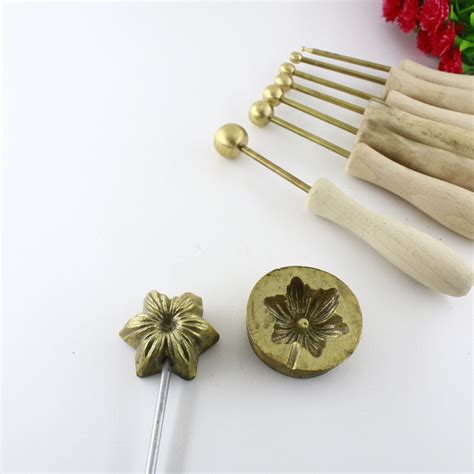 Millinery Flower Making Tools Brass Set 7piece And Flower Etsy