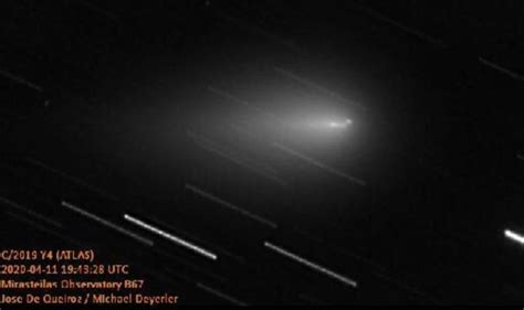 Comet Atlas 2020 Comet Y4 Crumbling With One Fragment Now Leading