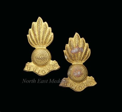 Pair Of Royal Artillery Other Ranks Collar Badges British Badges And