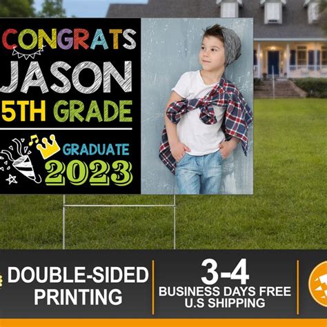 5th Grade Graduation Yard Sign Etsy