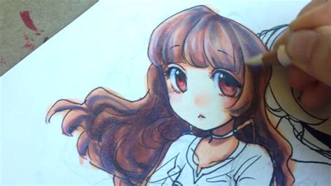Coloring Anime Hair With Copic Markers Narrated Tutorial