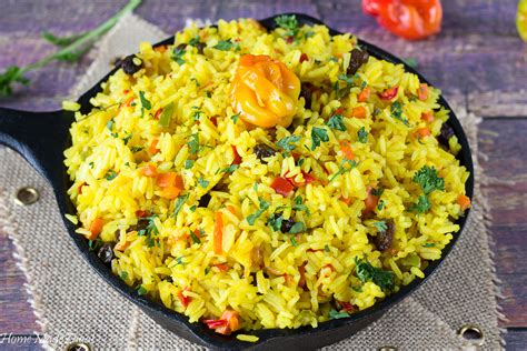 Yellow Saffron Turmeric Rice Caribbean Style
