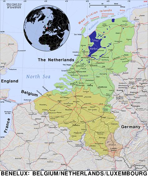 Benelux · Public Domain Maps By Pat The Free Open Source Portable Atlas