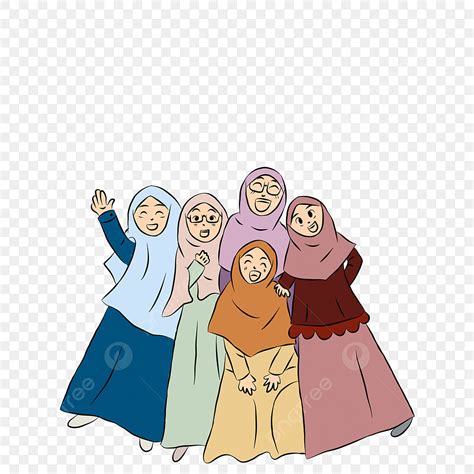 Gambar Sahabat Muslimah Png Vektor Psd Dan Clipart Dengan Background