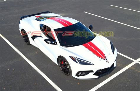 2020 2021 C8 Corvette Stingray C8r Dual Racing Stripes All C8s