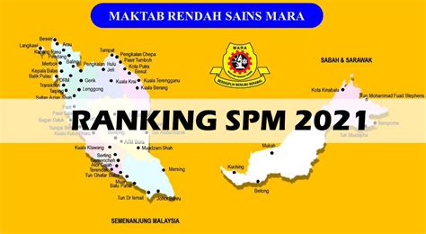 Top 50 Ranking Mrsm 2022 Keputusan Spm 2021