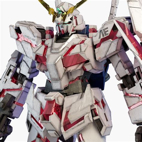 Rx 0 Unicorn Gundam 3d Turbosquid 1282415