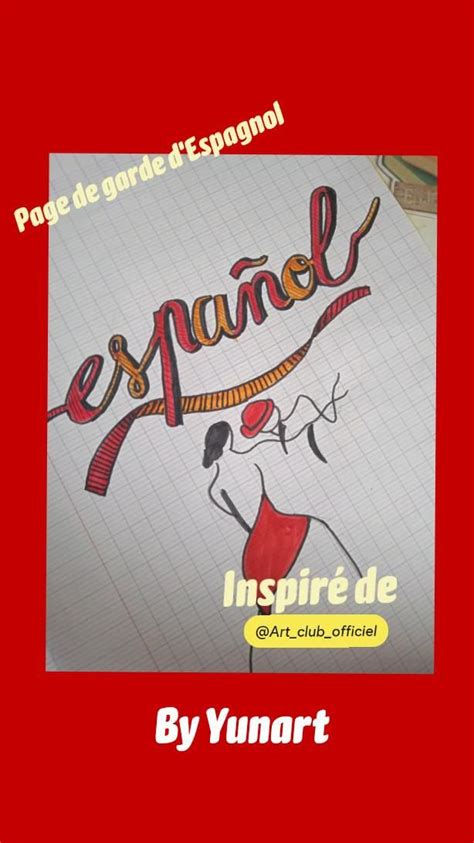 Page De Garde D Espagnol By Yunart En Page De Garde Espagnol Art