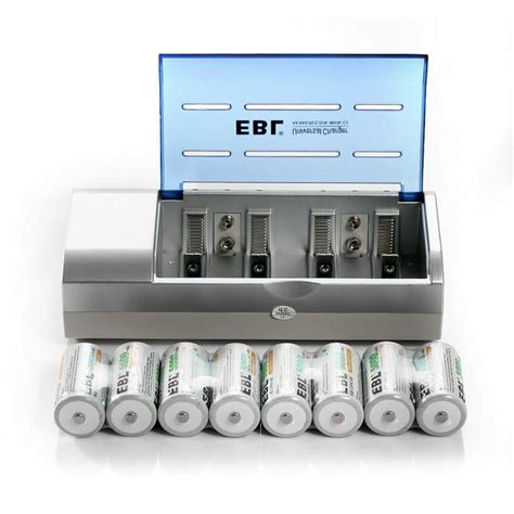 Ebl 8 Pack 5000mah Size C Rechargeable Batteries Battery Charger For