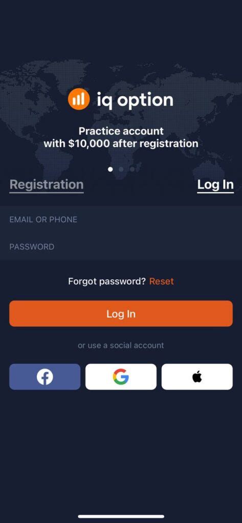 iq option login access your trading account on the platform