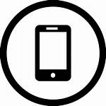Icon Mobile Cellphone Svg Transparent Clipart Iphone
