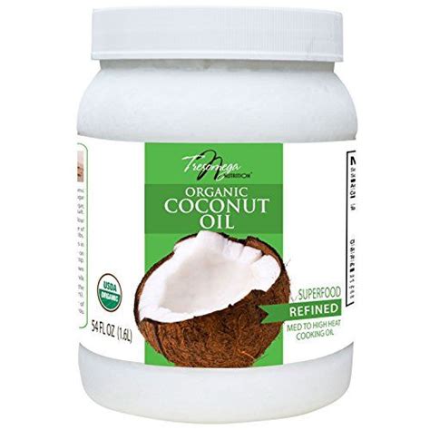 Tresomega Nutrition Organic Refined Coconut Oil Oz Coconut Oil