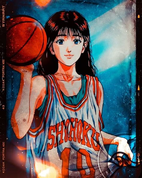 Slam Dunk Haruko In 2023 Anime Jordan Logo Wallpaper Anime Style