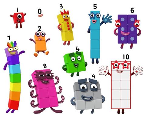 Numberblock Stickers Half Sheets 0 10 11 19 20 100 Etsy Body
