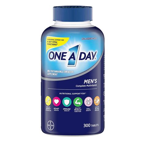 One A Day Mens Multi Vitamins Dietary Supplement 300 Tablets Bottle