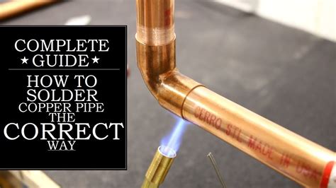 How To Solder Copper Pipe The Correct Way Got Learn Youtube